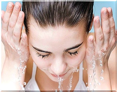 Clean your face with water every day.