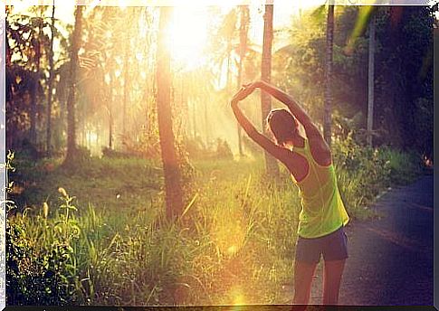 girl doing sports