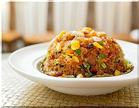 Pineapple fried rice