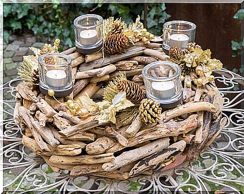 Decoration with branches is an excellent accessory for your home